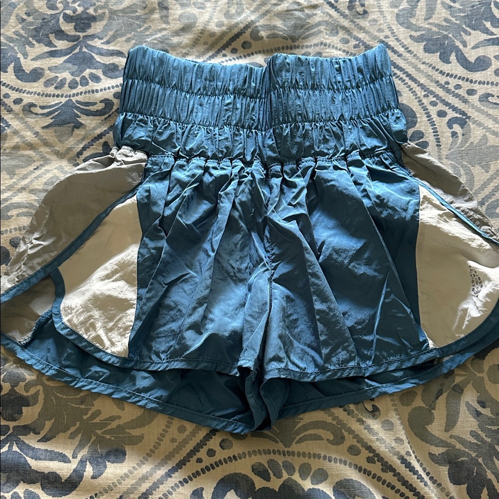 FP Movement by Free People Blue and Gray Athletic Shorts